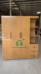 TỦ NHỰA ECO ĐỰNG QUẦN ÁO GIA ĐÌNH GIAO NHANH - CÓ KỆ MÀU NÂU -