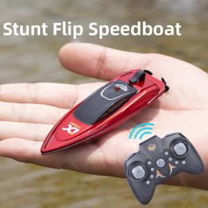 Mini RC Speed Boat Childrens Rechargeable Waterproof
