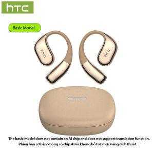 HTC | Tai Nghe Bluetooth Không Dây HTC NE39 AI Dịch Thuật Thời Gian Thực Thiết Kế Móc Tai Mở Tích Hợp Khử Tiếng Ồn Chủ Động Dành Cho Công Việc Và Thể Thao