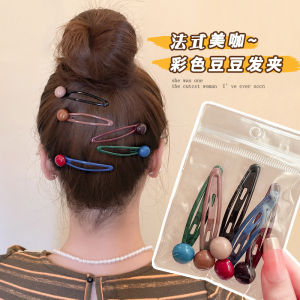 คลิปผมทรงกลมสีลูกกวาด คลิปผมรูปหยดน้ำ คลิปผมด้านข้าง คลิปผมสำหรับผู้หญิง เครื่องประดับผมแฟชั่น เครื่องประดับผมสำหรับผู้หญิง