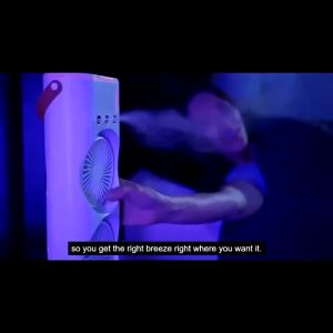 พัดลม พัดลมตั้งโต๊ะ พัดลมไอน้ำ มีไฟLED พัดลมพ่นไอน้ำลดหน้าร้อน พัดลมมินิตั้งโต๊ะ ทำความเย็น พัดลมระบายความร้อนในบ้าน