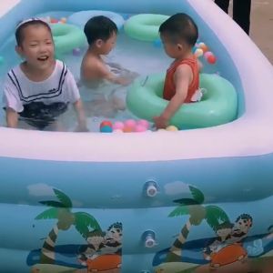 Prakan EOSM สระน้ําเป่าลม 3 เมตร สระว่ายน้ําขนาดใหญ่ สระว่ายน้ําเป่าลม สระน้ําเป่าลมขนาดใหญ่ พร้อมที่สูบลมไฟฟ้า