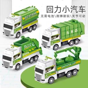 รถขุดวิศวกรรม ขนาดเล็ก ของเล่นเสริมการเรียนรู้ สําหรับเด็ก รถดับเพลิงของเล่นสำหรับเด็กโมเดลรถบรรทุกเพื่อสุขอนามัยใช้ในรถของเล่นสำหรับเด็กผู้ชายสำหรับเป็นของขวัญ