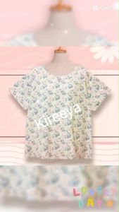 Kireeya เสื้อสาวอวบ อก 42-44 นิ้ว เสื้อผ้าไหมอิตาลี ลายสวย ผ้าพริ้ว เสื้อใส่สบายไม่ร้อน เสื้อผู้หญิงวัยกลางคน เสื้อผญ.