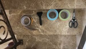 [Ready Stock] Stairs Full Luminous Strip Anti-Slip Stickers Step PEVA Anti-Slip Strips Colored PVC Frosted Anti-slip Tap