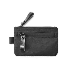 X-Pac Zip Pouch RFID-Blocking Cash and Card Wallet - Made With Carbon Neutral Weatherproof Fabrics YKK Zipper Black