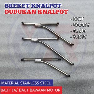 Braket knalpot dudukan knalpot gantungan knalpot pnp beat scoopy genio spacy mio
