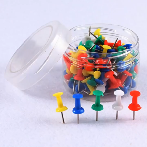 Set 100 (1 hộp) đinh ghim cài giấy trang trí Ghim cài bảng bần giấy tờ đinh treo tường -LUMBL