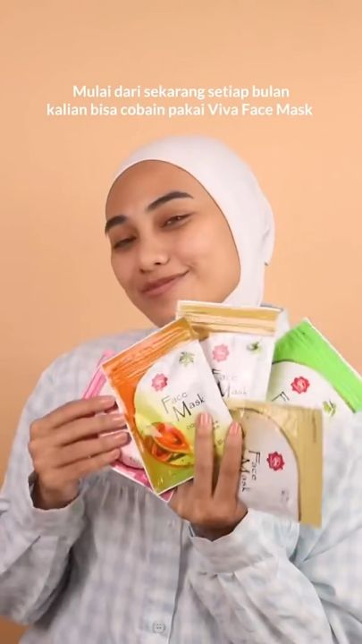 Viva Face Mask 30gr Masker Wajah Muka Bubuk Powder FaceMask Murah