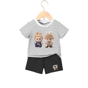 Setelan Kaos anak Perempuan LABUBU Untuk Usia 1-8 Tahun
