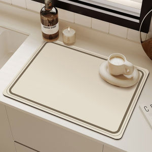Nurm Kitchen Draining Mat Non-slip Washable Tableware Mat Foldable Dish Drying Pad 30x40cm