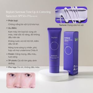 BETSELLER-Kem chống nắng Beplain Sunmuse Nâng Tone & Hiệu chỉnh da SPF 50+ PA++++ 50ml
