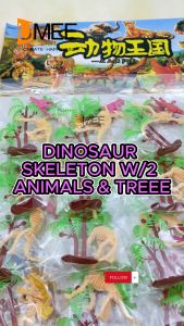 20Pcs Party Gift Dinosaur Skeleton w/ 2 Animals & Tree Pad For Party Gift-Loot bag Filler