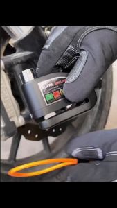 Waterproof Motorcycle Alarm Lock Bike Security Anti-theft Lock Motorbike Mountain bike Disc Brake Lock+Reminder Rope