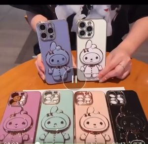 เคสโทรศัพท์มือถือ สำหรับรุ่น VIVO Y29 เคสขาตั้งมายเมโลดี้ my melody พร้อมกระจก เคสลายการ์ตูนน่ารัก เคสนิ่ม กันกระแทก ฝาหลัง สีดำ สีม่วง (พร้อมส่งจากไทย)