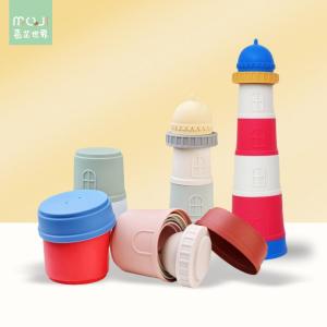 Đồ Chơi Đèn Pha Lê Cho Trẻ Sơ Sinh Và Trẻ Nhỏ Đồ Chơi Giáo Dục Sớm Bằng Silicon Đồ Chơi Xếp Chồng Khối Màu Cỡ Lớn Cho Trẻ Em Từ 6-36 Tháng Tuổi