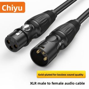 Choseal | XLR Male to Female Balanced Cable 3-Pin Dual Cannon for Live Streaming Condenser Microphone