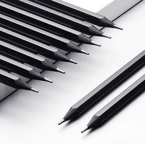 10/30/50Pcs 2BHB Wooden Pencils Simple Black Standard Pencil Stationery Writing Sketch Drawing Tools Kids Gifts Office Supplies