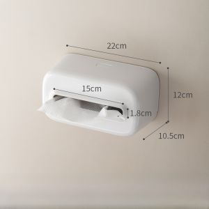 กล่องเก็บผ้าเช็ดหน้าแบบติดผนัง Lazy Corner สำหรับห้องน้ำ กระดาษชำระสำหรับทำความสะอาดใบหน้า ผ้าเช็ดหน้าแบบใช้แล้วทิ้ง