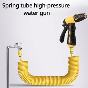 10-30 Meter Telescopic Water Pipe Car Washing Tool Set with High-pressure Nozzle Extension Hose Water Hose for Pressure Cleaner