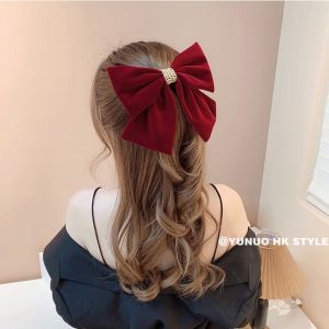 คลินิก กิ๊บติดผมกิ๊ฟติดผมโบว์ใหญ่ สีแดง ประดับเครื่องประดับศีรษะ ด้านหลัง หญิง การผ่าตัด กิ๊บติดผม สไตล์เกาหลี ให้ดี ครูสำหรับเจ้าสาว