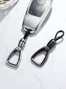 Simplified Design Metal Car Keychain for Men Waist Hanging Bag Decorations Key Rings Automobile Lock Key Pendants Gift