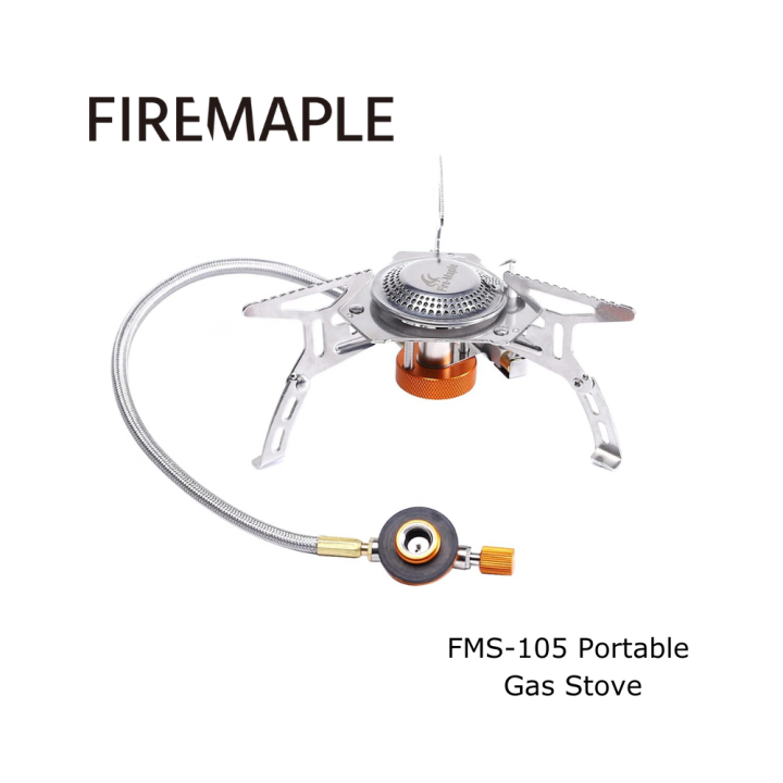 équipement Camping Léger Réchaud Camping Gaz Fire-Maple FMS-105 - Pliable Et Compact Avec Allumage Piézo Randonnée Pique-nique