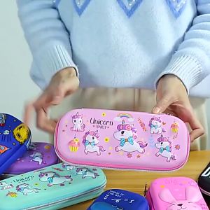 Pensil case tempat pensil aesthetic Korea premium import tempat pensil kawaii lucu organizer box pencil astronot dan rocket tempat pensil anak laki