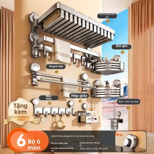 Giá Đỡ Khăn Không Cần Khoan Có Chân Hút