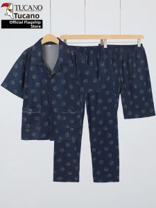 TUCANO | Comfortable Loose Mens Sleepwear Set for Summer 3 Pieces