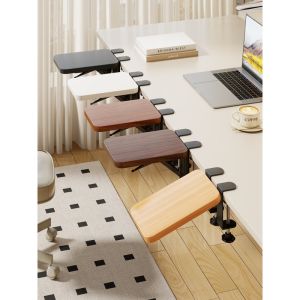 Extendable Computer Desk Extension Adjustable Arm Support Keyboard Tray Foldable Desktop Extended Shelf