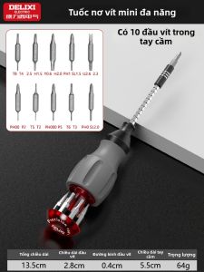 DELIXI Electric | Bộ Đục Vít Đa Năng Cứng Cao Tay Vặn Ratchet