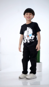 Setelan Anak Kaos Dan Cargo Usia 1 2 3 4 5 6 7 8 9 10 11 12 Tahun Ukuran S M L XL XXL