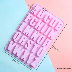 DIY Silicone Cake Molds Letters A-Z Large