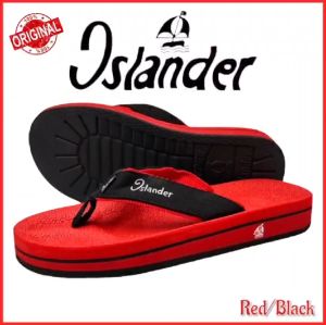 Islander Red/Black Mens non-slip rubber soles 100% Authentic and Original color slippers (Makapal)
