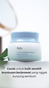 Reglow 7X Ceramide Repair Barrier Moisturizer Gel Cream Pencerah Wajah Kusam Penghilang Jerawat Bruntusan Kulit Kering dan Sensitif Official Store Original Dr Shindy Re gLOW