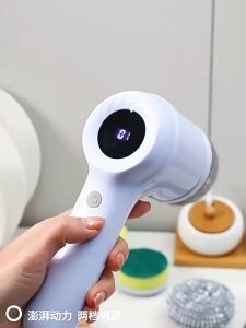 Xiaomi อุปกรณ์ขัดไฟฟ้าโรตารี่แปรงทำความสะอาดไฟฟ้า 3 ใน 1 ไร้สายกันน้ำชาร์จอุปกรณ์ทำความสะอาด เครื่องซักผ้าพื้นไฟฟ้าโรตารี่ USB แปรงทำความสะอาดไฟฟ้าโรตารี่ เครื่องล้างจานพระเจ้า