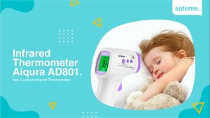 COD TaffOmicron Thermogun Thermometer Tembak Suhu Badan Infrared - AD801 / Termometer tembak digital suhu badan anak bayi tanpa sentuh sangat akurat praktis baterai mudah di gunakan material kuat tahan awet model pistol terbaik rekomended tren bagus viral