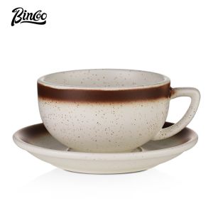 BINCOO Ceramic Coffee Mug Professional Latte Art Mug Tasting Cup for Household and Office 320ML