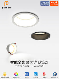 Prothi BQ44 LED Downlight Embedded Ceiling Light Living Room Main Lighting Intelligent Dimming Hole Light 75mm Home Decor Lighting