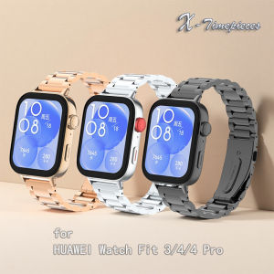 Stainless Steel Metal Strap for Huawei Watch Fit SE/1/3/4/5 Pro Smartwatch Bracelet for Women&Men Metal Wristband Fashionable Business Sports Breathable Waterproof