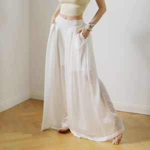 Egomov Fairy Yoga Pants 2.0 Zen Loose Fit Extended Length Straight Silhouette Thinming Breathable Comfortable Adjustable Drawstring