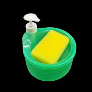 Dispenser Sabun Cuci Piring Model Mangkok Bulat Pump/ Tempat Sabun dan Spons Cuci Piring