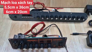 Mạch loa kéo xách tay dùng cho bass đôi / bass đơn 16 vs 20