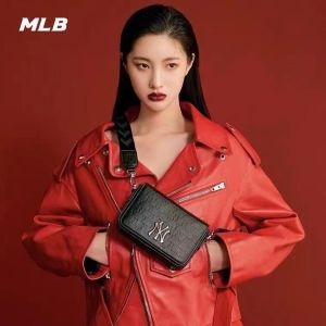 สไตล์เกาหลีสไตล์ mlb 2025 ใหม่นางสาวกระเป๋าMessenger ny แยงกี้ทีมเต็มพิมพ์กระเป๋ากล้องสี่เหลี่ยมเล็กๆ