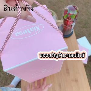 ดอกกุหลาบสบู่ ช่อดอกไม้วาเลนไทน์ กุหลาบในโหลแก้ว ไฟ ของขวัญวาเลนไทน์ ของขวัญให้แฟน วันวาเลนไทน์