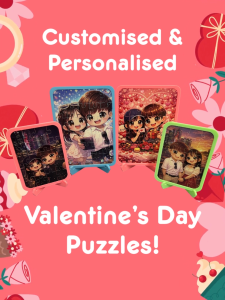 Customised Valentines Day Puzzle w/ Frame & Stand - Love | Couples | Family | Relationships