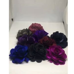 Combo 4 bông hoa vải trang trí-hoa cài áo