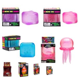 Nee Doh Sensory Squishy Cube Nice Cube & Nice-Sicle Stress Relief Toy Anti-Anxiety Squeeze Fidget for Daily Relax
