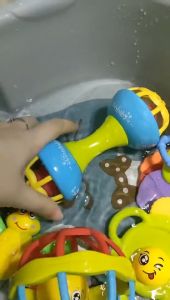 10pcs/set Baby Rattle Bell Toys Infants Soft Teething Stick Colorful Rattles Hand Jingle Bells Toys